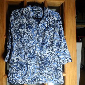 Karen Scott 3/4 sleeve shirt - Size: S